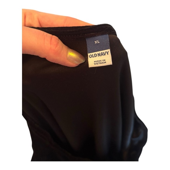 Old Navy Black Velour Dress Size Extra Large (XL) - Picture 5 of 6